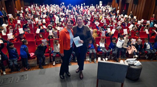 Hikâyelerin izinde bir buluşma:  Burcu Ural Kopan,  Bursa’da çocuklarla bir araya geldi!