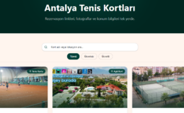 Antalya’da Tenis Tutkunlarına Müjde: Profesyonel Kortlar Artık Bir Tık Uzağınızda!