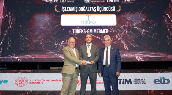 Tureks’e Doğal Taş İhracatında 4 Ödül Birden