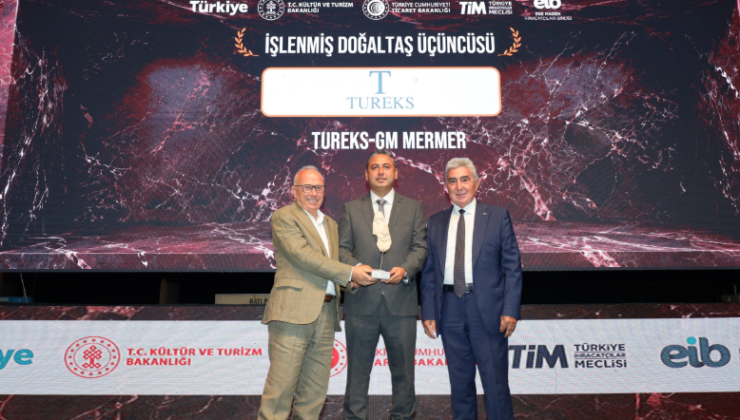 Tureks’e Doğal Taş İhracatında 4 Ödül Birden